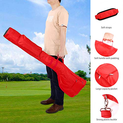 Golf Sunday Bag-Driving Range Mini Course Training Practice Golf Bag Travel Case Foldable - Image 4