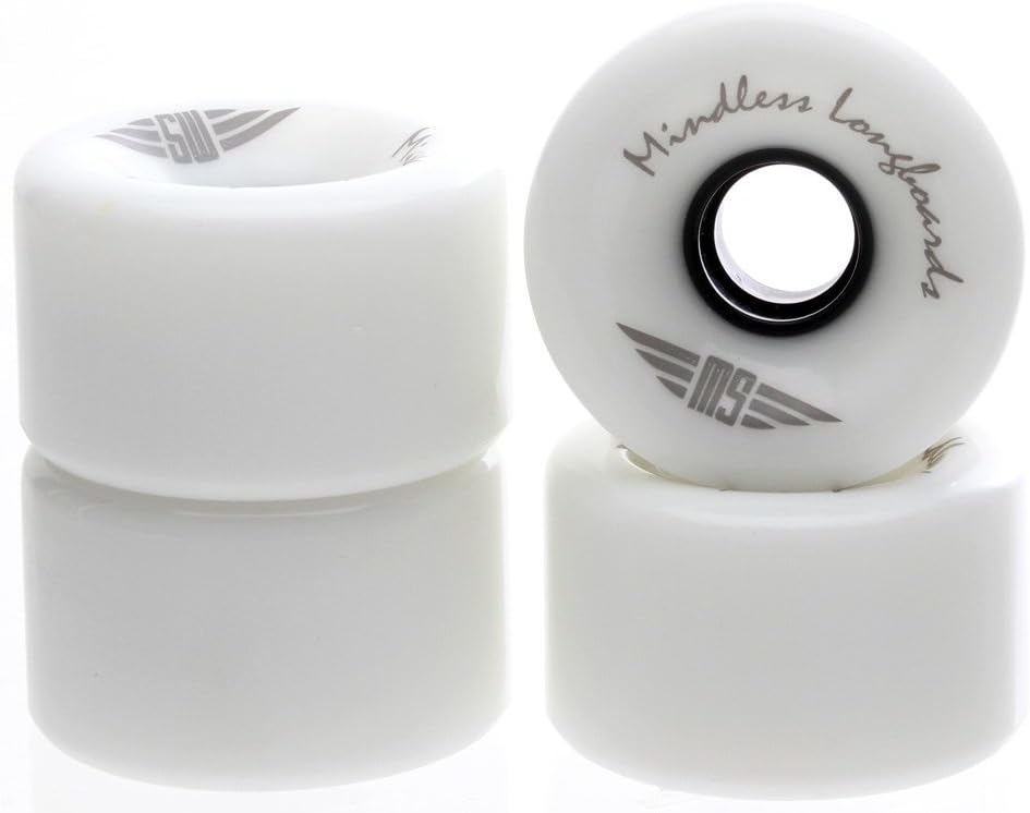 Mindless Longboard 70mm Team Wheels - White (Discoloured)