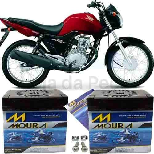 Bateria De Moto Moura Original Top Cg 150 Start 2005 À 2016