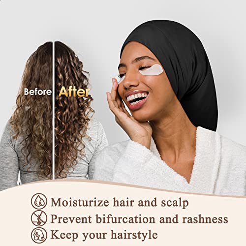 OLESILK-100-Silk-Dreadlock-Cap-Silk-Bonnet-for-Long-Hair-Braid-Bonnet-for-Sleeping-Extra-Large-Bonnet-for-WomenMen-Loc-Cap-Hair-Cover