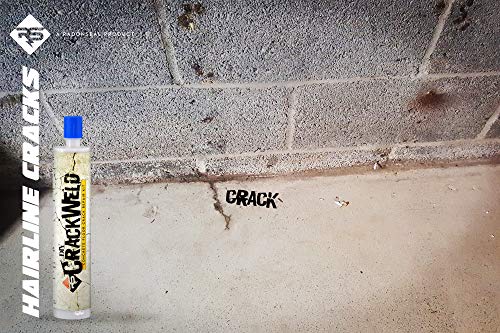 Radonseal Crackweld Diy Concrete Crack Repair Kit (2-Pack) - Permanently Repairs Cracks In Basements, Driveways, Garages, Patios, & Pool Decks. 2-Component Urethane Concrete Crack Filler Kit. #TOP2