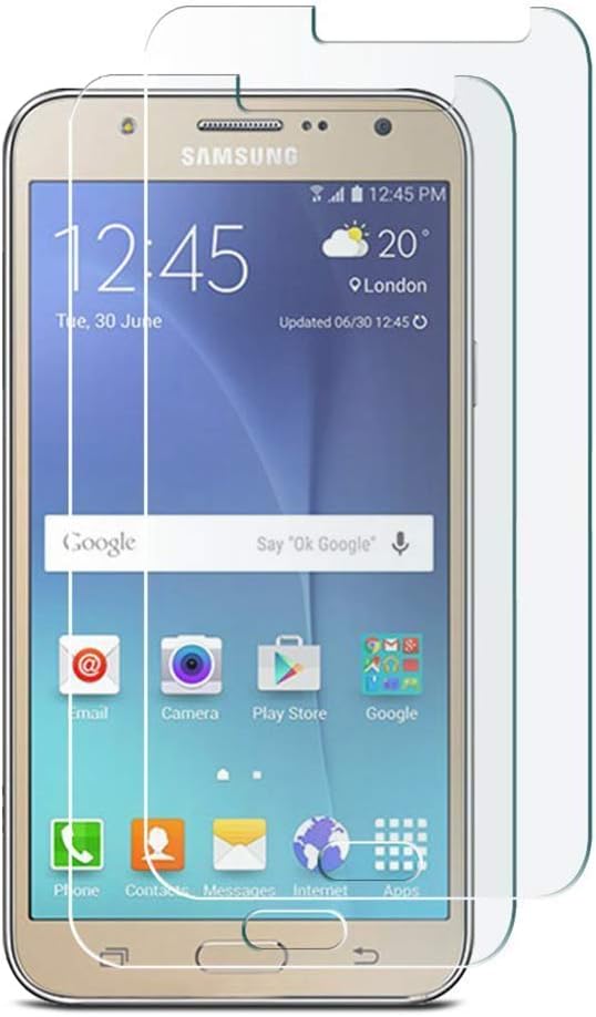 OMOTON Tempered Glass Screen Protector for Galaxy J7(2015 version) -5.5Inch,2 Pack