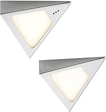 Odia LED Under-Cabinet Lights (Under-Unit Light) Dimmable with Motion Sensor (Modern) in Aluminium Stainless Steel for Living Room and Dining Room (2 Bulbs) - Under-Unit Lights, Living Room Lamp