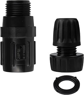 25 PSI Pressure Regulator 3/4" FHT × 3/4" MHT Pressure Reducer Low Flow Valve for Drip Irrigation System, 3/4" to 1/2" Drip Irrigation Faucet Hose Adapter