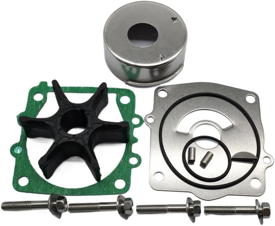 Water Pump Repair Kit 61A-W0078-00 18-3395 Compatible with Outboard 2 Stroke 150 175 200 225 250 300 4 Stroke F150 F200 F225 Motor