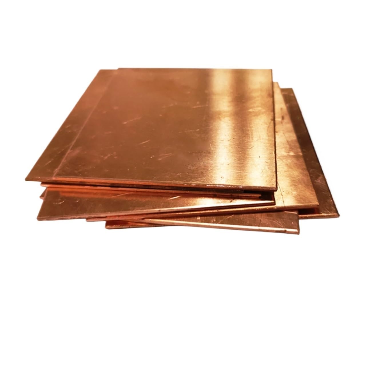 BAFAFA Lámina de cobre al 99,9% Placa de cobre T2 Cobre puro Cu Metal 100 * 100 mm, 200 * 200 mm(200x200x3mm)