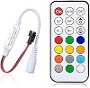 LED Strip Controller 21Keys Wireless RF Remote Control DC 5V-24V RGB LED Controller with Receiver for WS2811 WS2812B Dream Colour LED Strip DC5-24V (21Key)