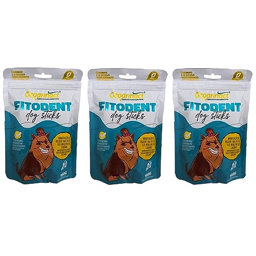 Pet Palitos Organnact Dog Sticks Fitodent 160Gr - Combo 3 Unidades