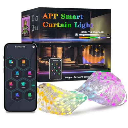 Catena luminosa LED per interni: 256 luci regolabili e app controllabile