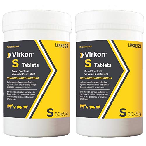 Virkon S Tablets 50 x 5g. Twin Pack. Broad Spectrum Disinfectant