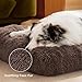 BEDSURE Flauschiges Hundebett Grosse Hunde - 119x74x8 cm Hundebett waschbar für Extra große Hunde, rutschfeste Unterseite, plüsch Hundekissen, Braun