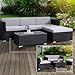 SVITA California Poly-Rattan Lounge Gartenset Sofa-Set Garnitur Gartenmöbel Couch-Set