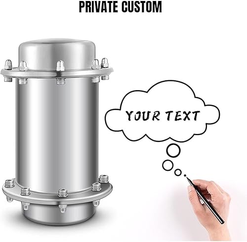 Miniatura 6 de Time Capsule Box - Contenedor impermeable de acero inoxidable anticorrosión con cápsula de bloqueo para futuros regalos de graduación,