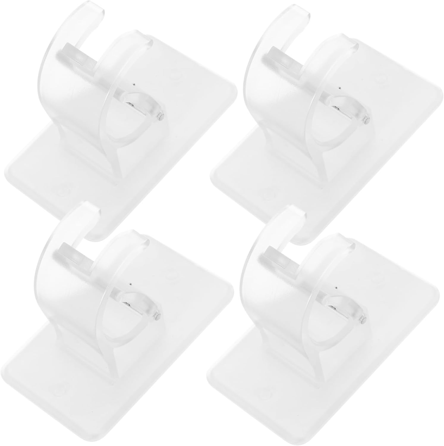 HAWILLOSCH 4pcs Curtain Rod Bracket Nail Curtain Rod Hooks