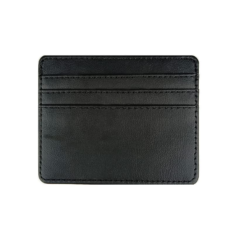 Minimalist Slim Minimalist Pocket Leather Wallet Credit Card Holder Stylish Wallets Black