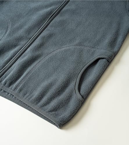 Image of Toddler Boys Girls Fleece Jacket Lightweight Fall Spring 2-12 Years | Soft Anti-Pilling Fleece, Easy Zip-Up, Hand-Warm Pockets, Windproof Stand Collar, Wear Alone or as Layer, Ideal for School