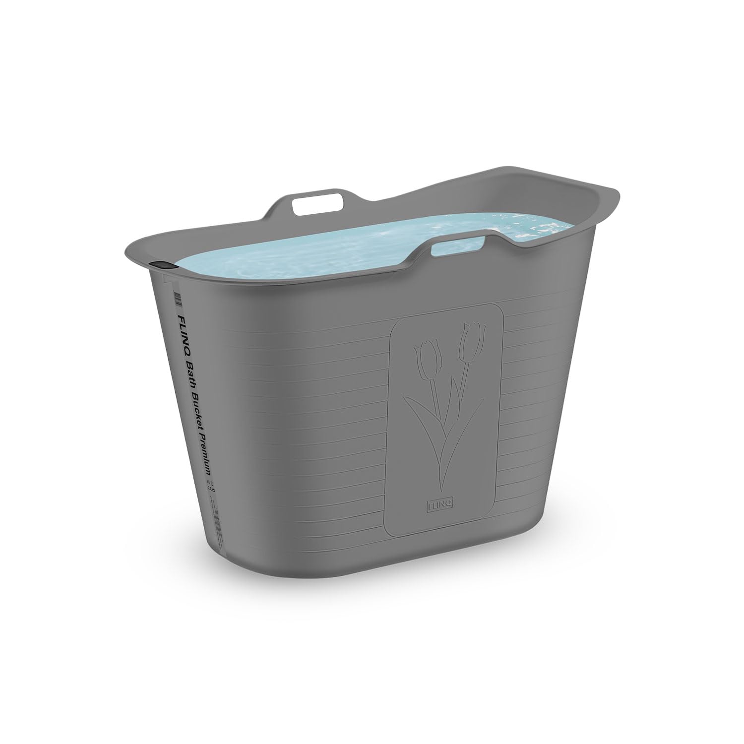 FlinQ Baignoire De Douche Adulte Et Enfant Ice Bath Bucket Or - 185L Avec Thermomètre Et Accessoires