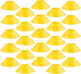 25Pcs 5 Inch Soccer Cones, Soccer Markers Disc Cones with Net Bag, Practice Equipment，Agility Sports Training Cones for Fo...