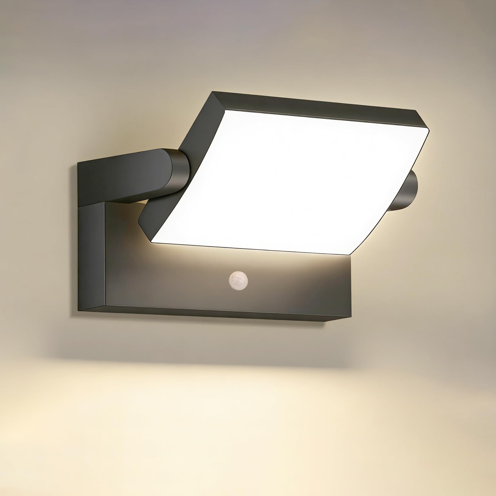 Dandray LED Wall Light, Adjustable Head, Warm White,Dark Grey Exterior Lighting for Garden, Porch, Corridor, Balcony,Garage (Warm White, 12.5, Watts, Lumen, 1000, Lumens, 1000)