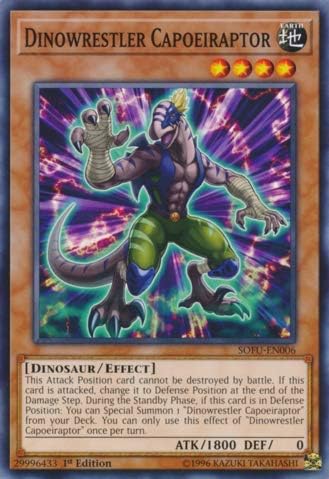 Yu-Gi-Oh! - Dinowrestler Capoeiraptor - SOFU-EN006 - Común - 1 Edición - Soul Fusion
