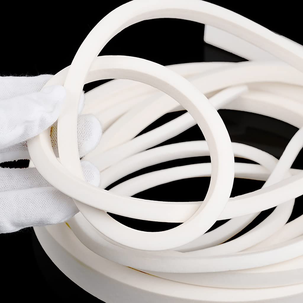 Silicone Foam Seal Strip, Tamaños Múltiples De La Tira del Sello Espuma Silicón for El Ajuste Junta Las Puertas Hardware(-12x12mm)
