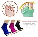 ReachTop Toe Separator Socks, 3 Pairs Foot Alignment for Yoga Gym Massage - Toeless Pain Relief Improves Circulation Stretchy Happy Feet for Women Men