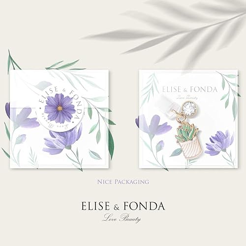 Miniatura 5 de ELISE & FONDA CP103 Puerto de carga USB anti polvo enchufe pequeño macetero cactus colgante para iPhone 11XS MAXXRX8 Plus76S7SE iPad iPod, Metal de