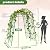 AGTEK 87in Garden Arch Trellis for Climbing Plants, Garden Arches Support Structure, Tall Metal Garden Tunnel Trellises Archway for Climbing Vine, Vegetable, Fruit, Flower, Squash Arbors