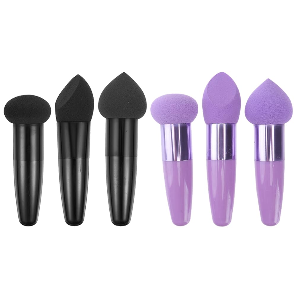 6 Stück-pack Kosmetikstifte aus Latex Tragbare Make Up Schwämme in Stiftform Einfach und Praktisch Geeignet für Professionellen Gebrauch und Make Up Anwendung Unterwegs