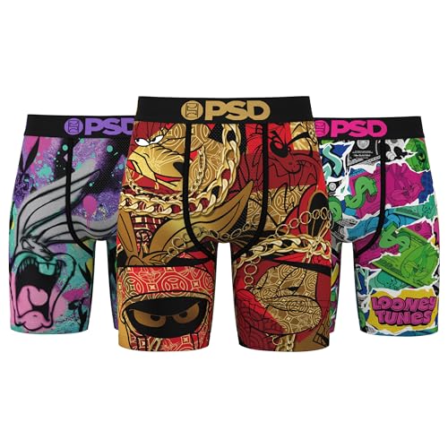 PSD Men's LT Lifestyle Boxer Brief 3 Pack, Multi, XL