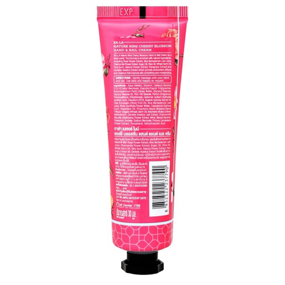 KA-LA Nature Nine Cherry Blossom Hand & Nail Cream 30 ML.