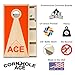 CornholeAce ACE PRO Orange Inverse Triangle Professional Cornhole Boards - No Bounce! 3/4
