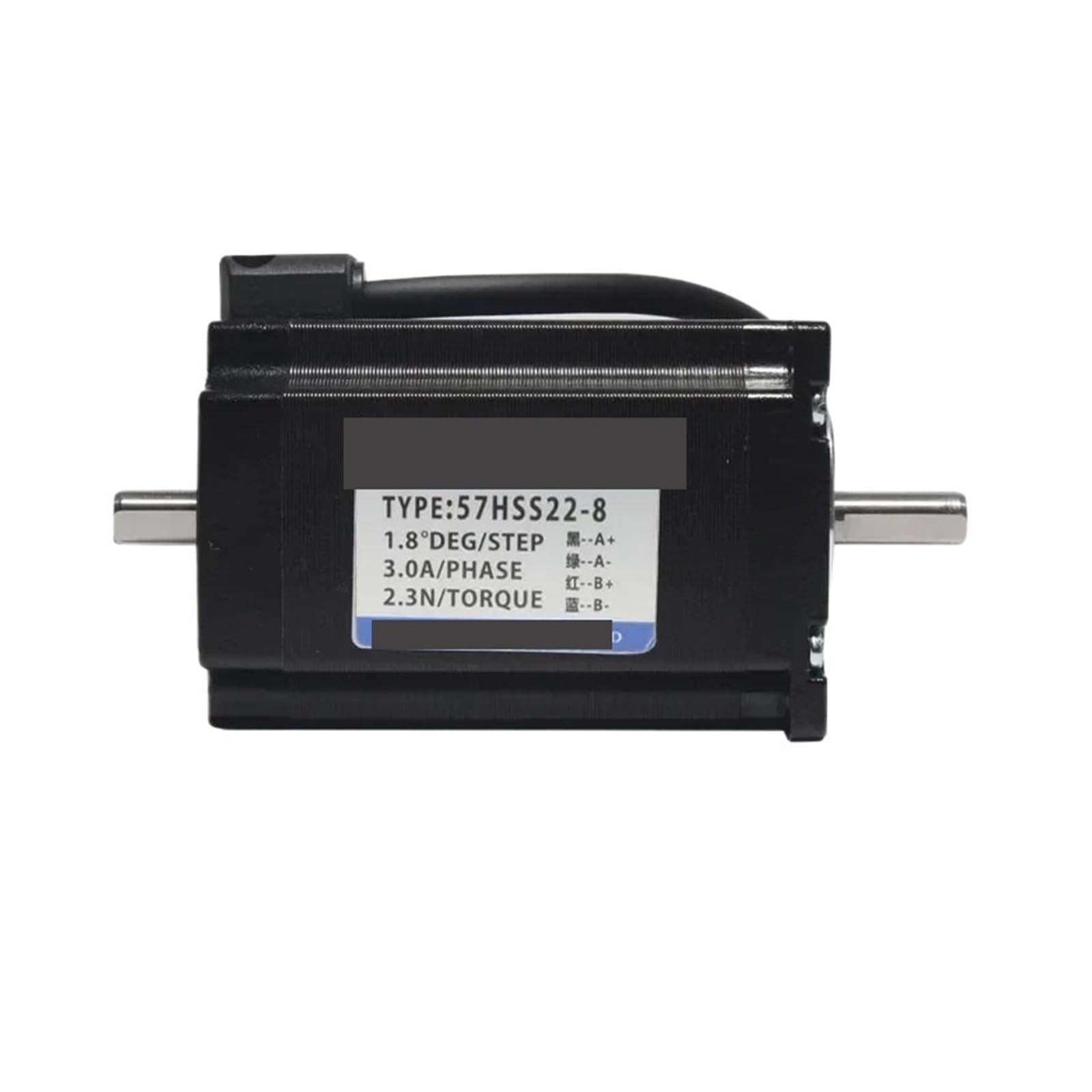 2RD58I8PM Stepper Motor Nema 23 57HS22 Torque 2.3N.M Shaft Diameter 8mm Double Output Step Angle 1.8 °(With line 3M)