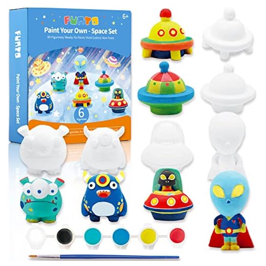 Funto Kit de pintura para pintar tu propio espacio, juego de 13 piezas de arte y manualidades para niños, proyecto STEAM, actividades creativas, juguetes de bricolaje, regalo para niños y niñas a