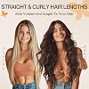 DOORES Wire Hair Extensions 12 Inch 70g Remy Human Wire Hair Extensions Invisible Transparent Line Adjustable Hairpieces Secret Extensions Straight Hair Balayage Dark Brown to Chestnut Brown