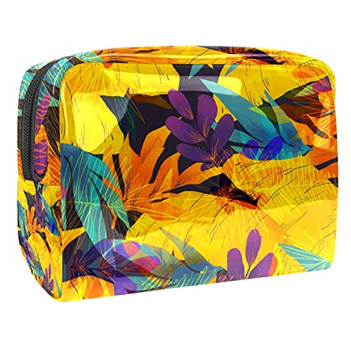 Trousse de maquillage spacieuse multicolore pour femme 18.5cm