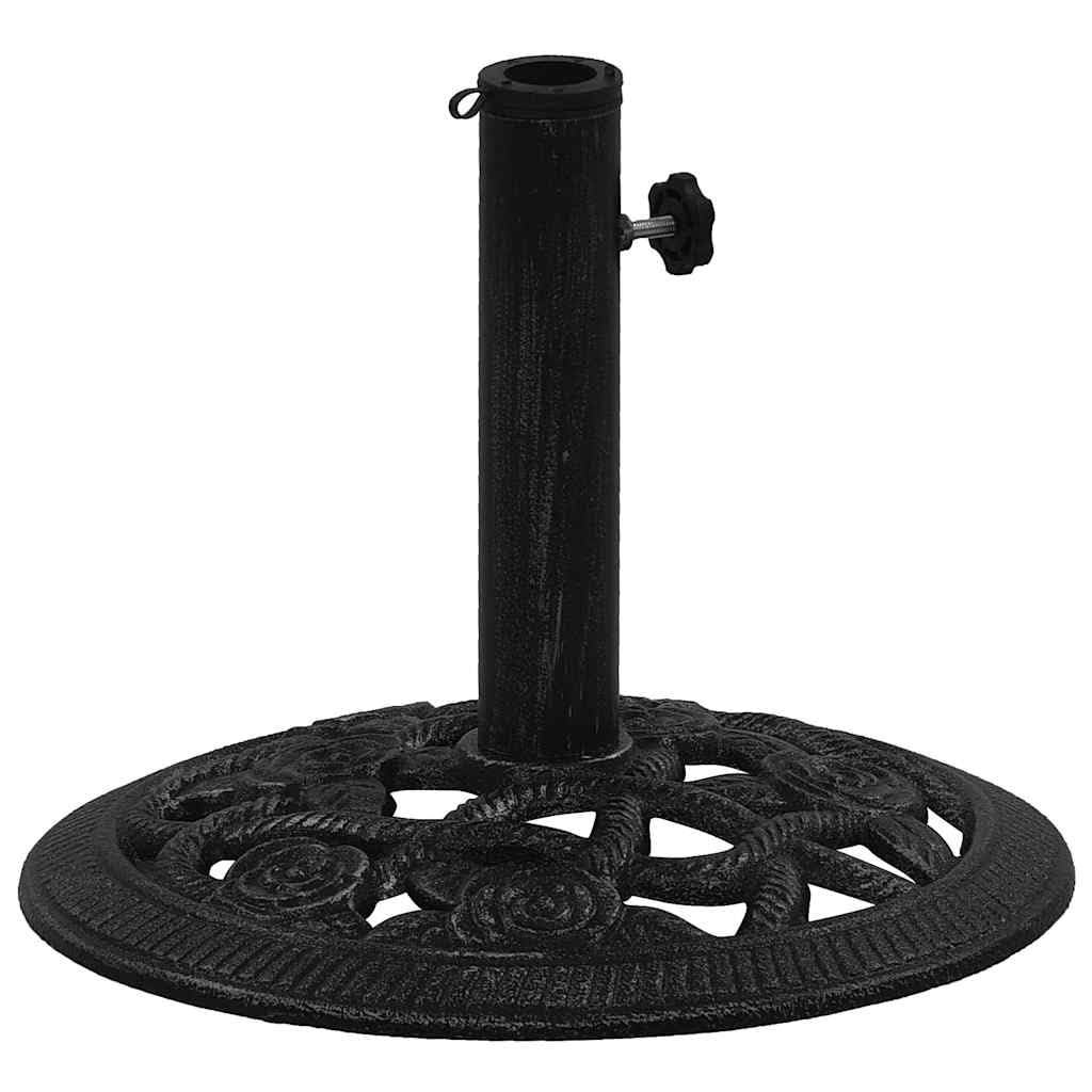 Questa Base per ombrellone in ghisa Verde da 23,9 libbre (10,8 kg) - Supporto da Esterno Resistente da 17,7" (45 cm) con Design Floreale Antiscivolo per Giardino Include Adattatore di Stabil