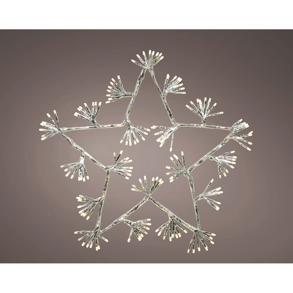 Estrella Soporte Luminaria 160 LED Blanco Cálido 43x48cm
