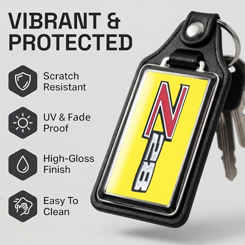 Image of Brotherhood Car Key Chain for Camaro - Classic Models Keychain for Men and Women Gift Key Ring - -
