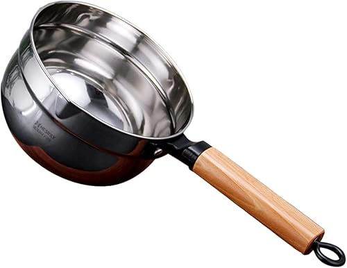 Cabilock Cucharón de sopa de acero inoxidable Cucharón de cocina Cucharón de cocina Cuchara para servir cuchara de fideos Ensaladera Recipiente de