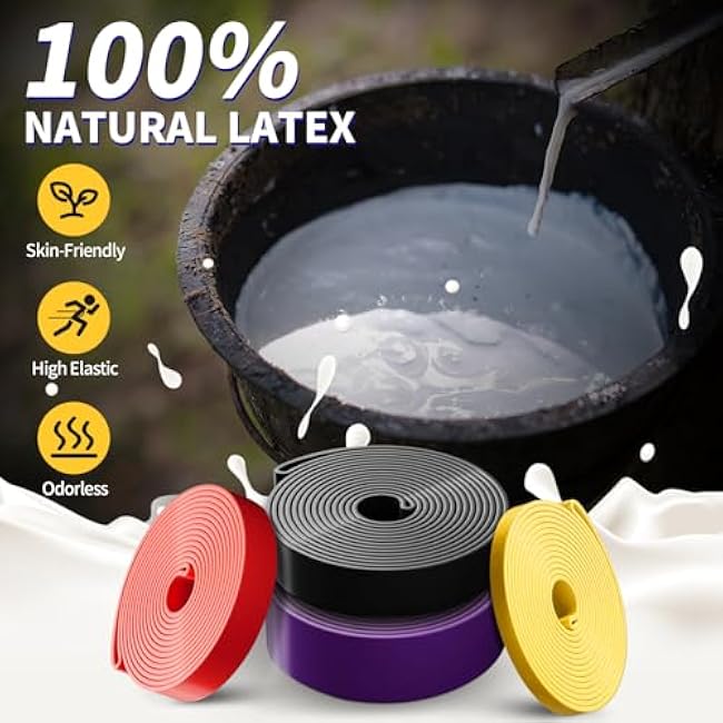 Pull Up Bands, Resistance Band, Pull Up Assistance Band, Long Exercise Workout Resistance Bands Set for Working Out, Fitness, Training, Physical Therapy for Men Women