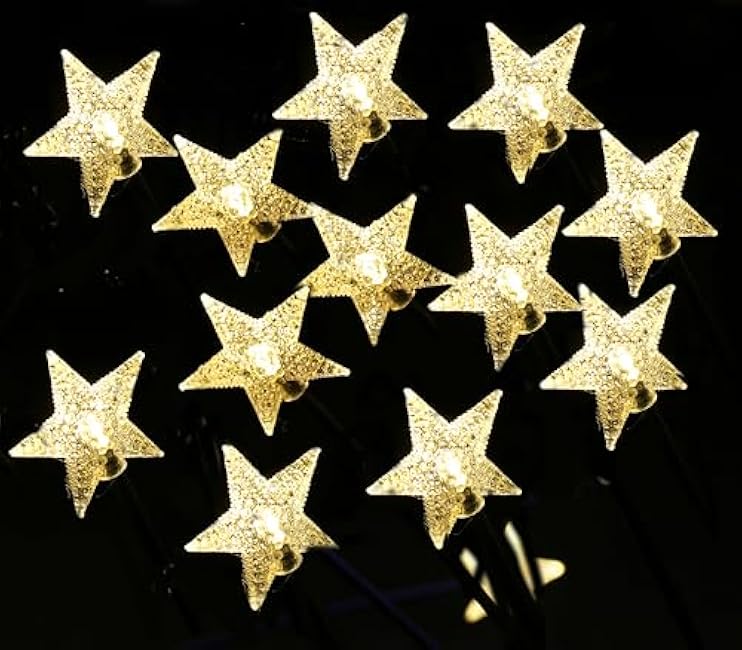 Solar Garden Lights, Christmas Star Pathway Lights, Outdoor Decorations Star Lights, Solar Swaying Lights, Firefly Lights for Patio Pathway Outdoor Decor, Big Bulb Solar Swaying Lights(4pack Star)