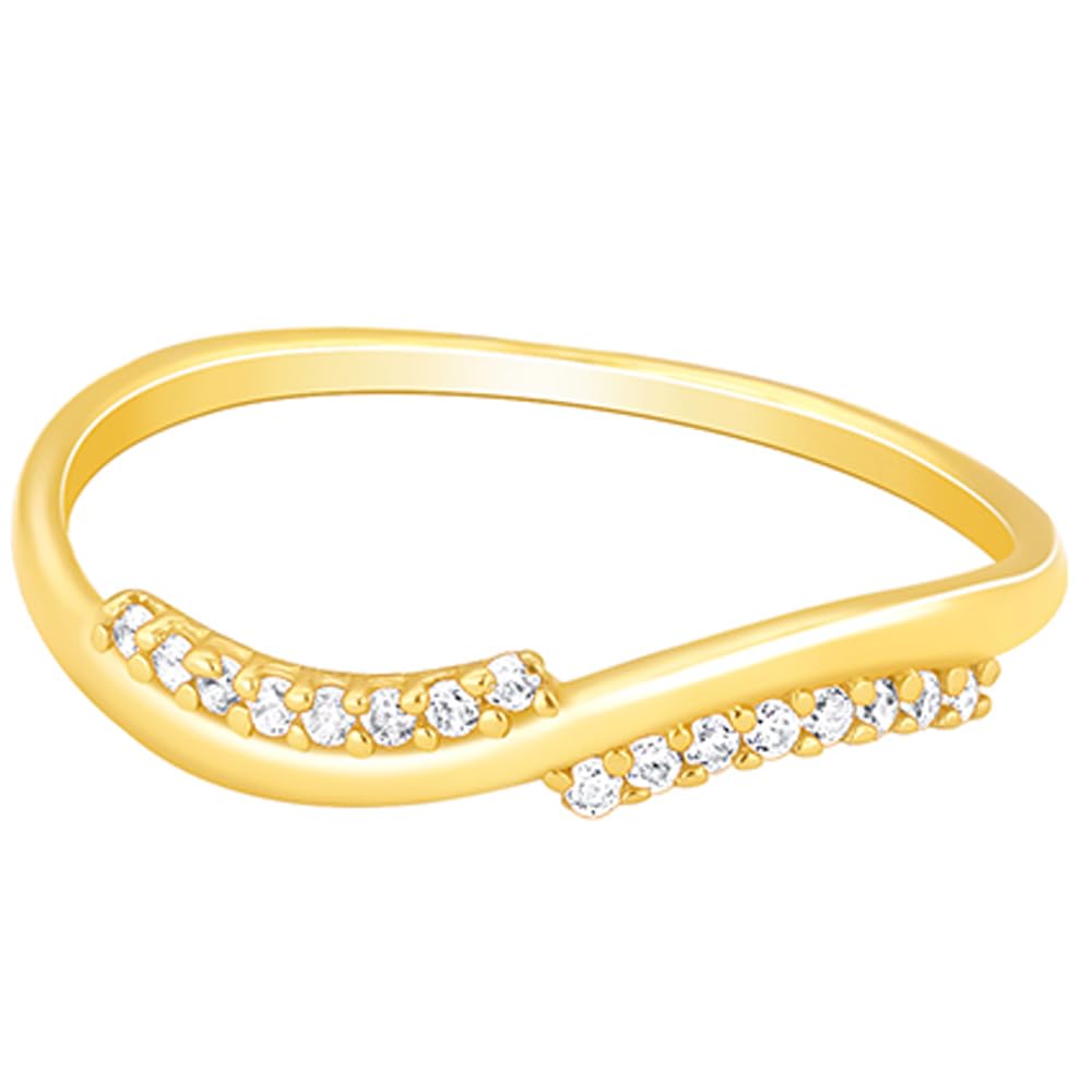 giva 925 Silver Golden Blissful Wave Ring, Fixed Size,US-6| Gifts for Women and Girls | With Certificate of Authenticity and 925 Stamp | 6 Months Warranty*-picture-42