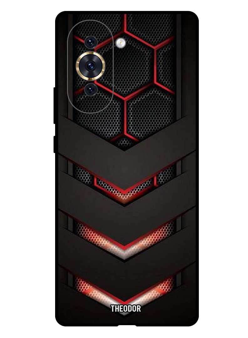 Protective Case Cover For HUAWEI NOVA 10 PRO red & black