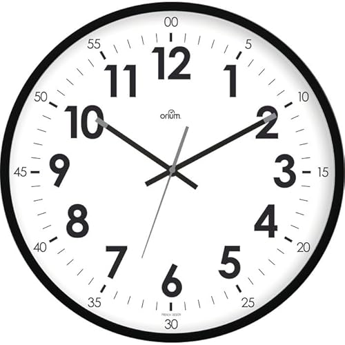 CEP Horloge Quartz silencieuse Oris Ø40cm - Noir - Orium