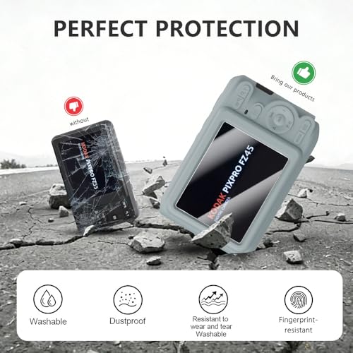 Funda de silicona para cámara Kodak PIXPRO FZ45 con protector miniatura 3