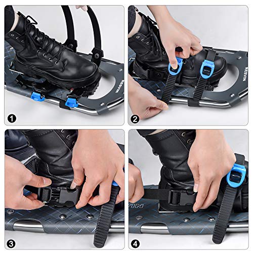 image for RESVIN Snow Shoes, Lightweight Aluminum Snowshoes for Men and Women, A