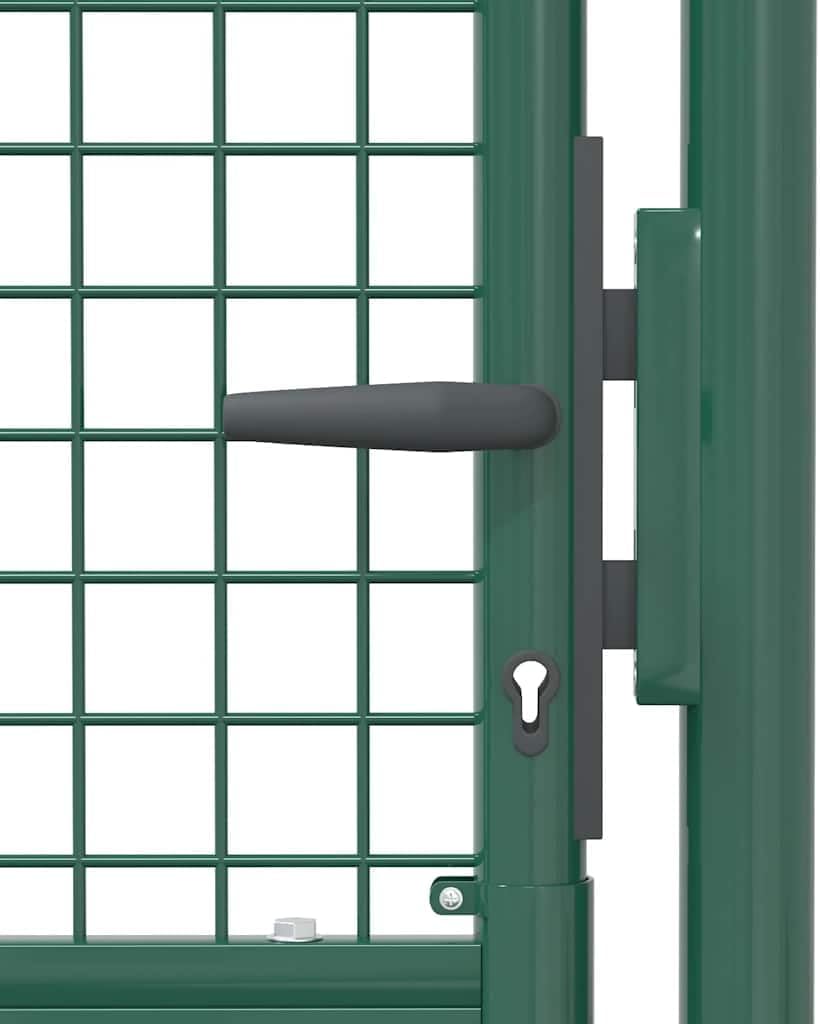 vidaXL Fence Gate Steel 39.4x49.2 Green