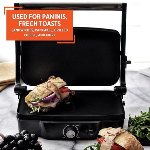 IMUSA Stainless Steel Panini Press Electric with Adjustable Temperature Settings and Nonstick Plates, 1200W by Imusa - Image 6