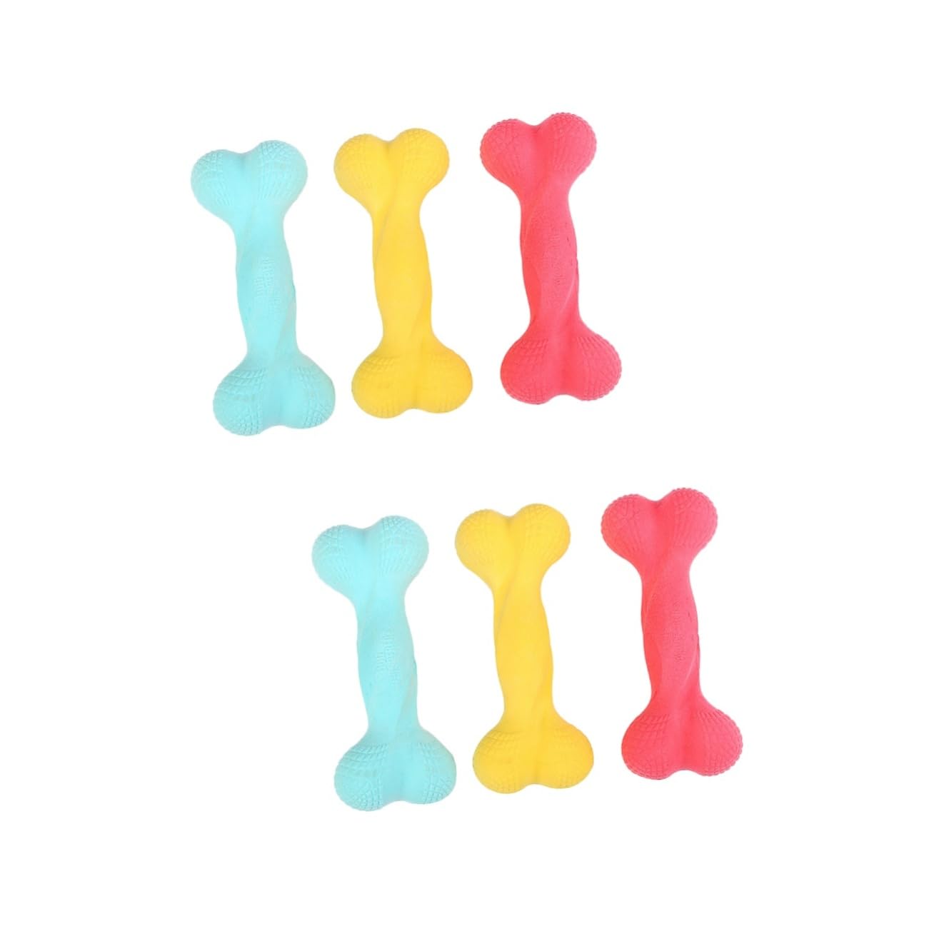 FRCOLOR 6 Piezas de golosinas interactivas para Mascotas Dogman Juguetes de Entrenamiento para Mascotas Juguetes para Cachorros de Limpieza para mordedura de Perro Limpio